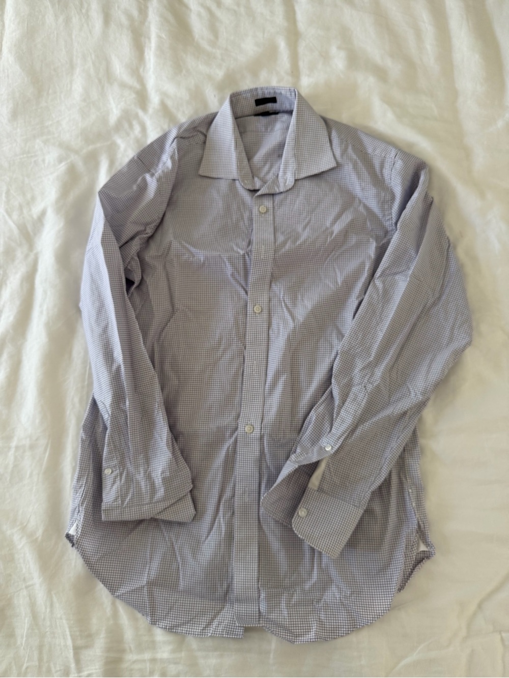 J. Crew Blue Micro-Check Dress Shirt